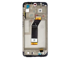 Dėklas LCD Ekranas + Touch Unit + Front Cover for Xiaomi Redmi 10 (2022) Juodas (Service Pack)