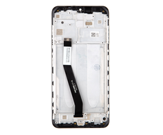 Dėklas LCD Ekranas + Touch Unit + priekinis dangtelis skirtas Xiaomi Redmi 9 Juodas (Service Pack)