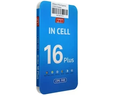 LCD ekranas iPhone 16 Plus su skaitmeniniu keitikliu, juodas (ZY-LTPS), perkeliamas IC
