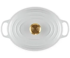 Troškintuvas Le Creuset Signature, ovalus, 27 cm, 4,1 l, baltas