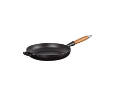 Le Creuset Ketaus keptuvė su medine rankena Ø28cm matinė juoda