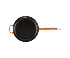 Le Creuset Ketaus keptuvė su medine rankena Ø28cm oranžinė