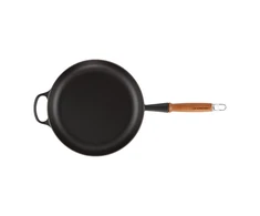 Le Creuset Ketaus keptuvė su medine rankena Ø28cm matinė juoda