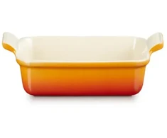 Le Creuset Rectangular baking dish Heritage stoneware 19x14cm / 1.1L oranžinis
