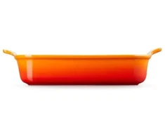 Le Creuset Rectangular baking dish Heritage stoneware 32x24cm / 4L oranžinis