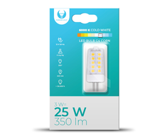 TelForceone LED lemputė G4 kukurūzų 3W 12V 6000K 350lm Forever Light