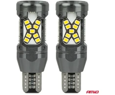 LED lemputės canbus W16W T15 2016 45SMD balta 12V 24V AMIO-04992