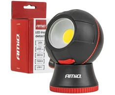 Lampa inspekcyjna kulista odpinana led 4w cob 2200 mah amio-04939
