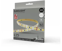 Epistar 2835 8W 3000K IP20 60LED/m 80lm/W 5m Eurolight
