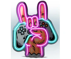 LED lempa SBS Game On Rock Neon efektas
