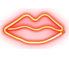Led lampa SBS Raudona Lips Glow Neon effect