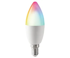 LED lemputė BESK Tuya Wi-Fi RGB C37 E14 6W Šilta balta