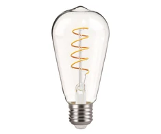 LED lemputė BESK ST64 6W E27 3000K Šilta balta