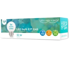 LED lemputė E27 G45 2W 230V šilta balta 5vnt Forever Light
