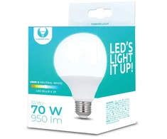 LED lemputė E27 G95 10W 230V 4500K 950lm Forever Light