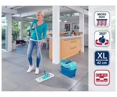 Leifheit grindų valymo kibiras Profi XL Mobile + pakaitinė šluostė Profi XL Superduster
