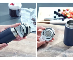 Leifheit 03247 travel mug 350 ml Juodas, Mėlyna Nerūdijantis plienas