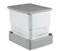 Curver Sourcing | 4 Compartment Wheeled Chest, 11 L, 30 x 36 x 69 cm
