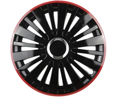 Leoplast Ratų gaubtas 1 vnt. Falcon, juodas ir raudonas 15"