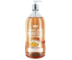 Les Petites Bains de Provence Marseille Oranžinis Blassom Liquid Soap For Hands &amp; Body, 1000 ml