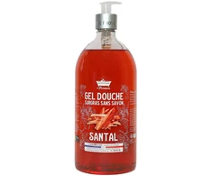 Les Petites Bains de Provence Santal Dušo želė For Body Face &amp; Hair For Sensitive Skin, 1000 ml