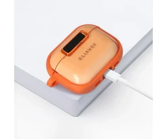 Liavec SlideLock dėklas telefonui AirPods Pro 3 transparent-oranžinis