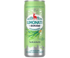 Limonāde Limonati by BORJOMI, tarhūns, bundžā, 0.33l (DEP)
