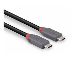 USB Kabelis - LINDY Anthra Line USB4 Type C Laidas, M/M, 40Gbps, 240W PD, 1.5 m, Juodas