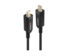 Lindy Laidas - Hibridinis Pluoštinis Mini DisplayPort 1.4 50m 7680x4320@60Hz Atsparūs DP Jungtys