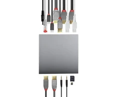 Lindy Elektronic Nešiojamo Kompiuterio Dokavimo Stotis - LINDY DST-Pro 101, USB-C Nešiojamo Kompiuterio Dokavimo Stotis, 100W