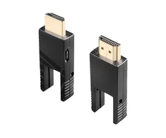 HDMI Laidas - LINDY Šviesolaidinis Hibridinis Micro-HDMI 4K60 Laidas, 18Gbps, Atsparus Micro-HDMI, HDMI, DVI, 40 m, Juodas