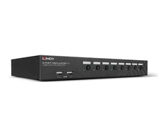 KVM Switch - LINDY 8 Prievadų DisplayPort 1.2, USB 2.0 ir Garso KVM Switch, Juodas
