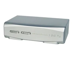 Lindy KVM Perjungiklis - 2 Port DisplayPort 1.2 KVM Perjungiklis 3840x2160@60Hz USB 2.0 Garso