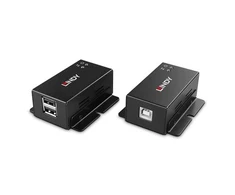 USB Prailginimas - LINDY 2 Prievadų USB 2.0 Cat.6 Prailginimas, 50 m, Juodas
