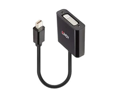 Adapteris - LINDY Mini DisplayPort į DVI Aktyvus Adapteris, 1920x1200@60Hz, 160mm, Juodas