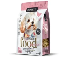 Liofilizuotas maistas šuniukams - DR Malou, Puppies - antis su ožkos pienu ir tryniu 1kg