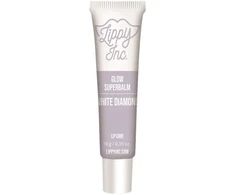 Lippy Inc. Glow Superbalm Baltas Diamond Glossy Finish Lūpų balzamas, 10 g