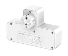 Beline maitinimo lizdas su LED apšvietimu 2xUSB-A/USB-C/2xAC baltos spalvos