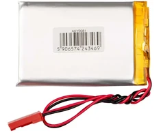 Lithium Polymer Baterija Akyga AKY0081 LP573450 Li-Po 3.7V | 980mAh PCM JST 2.54 2Pin Connector 150mm
