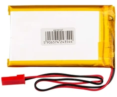 Lithium Polymer Baterija Akyga AKY0107 LP503759 Li-Po 3.7V 1350mAh PCM JST 2.54 2-Pin Connector 150mm