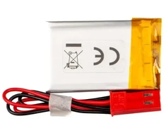 Lithium Polymer Baterija Akyga AKY0477 LP402030 Li-Po 3.7V 190mAh PCM JST 2.54 2-Pin Connector 150mm