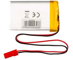 Lithium Polymer Baterija Akyga AKY0559 LP503448 Li-Po 3.7V | 800mAh PCM JST 2.54 2Pin Connector 150mm