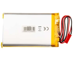 Akumuliatorius litowo-polimerowy Akyga AKY0580 LP805080 Li-Po 3.7V / 4000mAh PCM JST 2.54 2-Pin 150mm