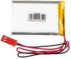 Lithium Polymer Baterija Akyga AKY0638 LP603450 Li-Po 3.7V 1200mAh PCM JST 2.54 2-Pin Connector 100mm