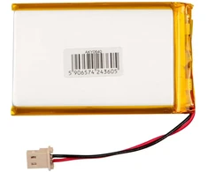 Lithium Polymer Baterija Akyga AKY0640 LP674261 Li-Po 3.7V 2000mAh PCM Molex 2.50 2Pin Connector 50mm