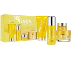 Little Luxuries Kit Set Rodial: Bee Venom Anti-Aging Daily Kreminis For Face, 15 ml + Bee Venom Eliminates Impurities Cleansing Balm For Face, 20 ml + Bee Venom Anti-Wrinkle Paakių kremas, 5 ml + Bee Venom Anti-Aging Serum Face, 10 ml