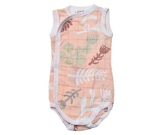 „Cocoon Lodger Romper“ „Botanimal“ medvilninis berankovis bodis, pliušinis, 68 cm, RF 073_68