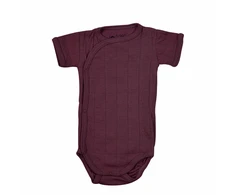 Nuotraukų rėmelis „Cocoon Lodger“ romperis. Vienspalvis medvilninis bodis trumpomis rankovėmis. „Nocture“ 68 cm. RFS 077_68.