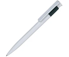 Ballpoint pen ICO STAR 0.8mm baltas body, mėlynas ink