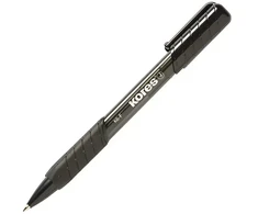 Lodīšu pildspalva KORES SUPER SLIDE K6 F 0.7 mm melna